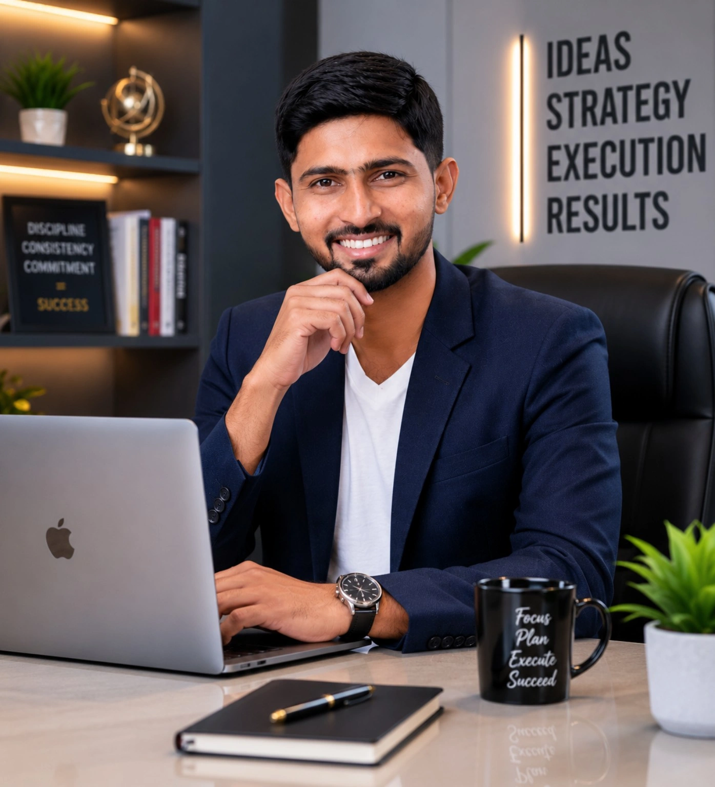 Gaurav Mandwade working on digital marketing strategy and campaigns